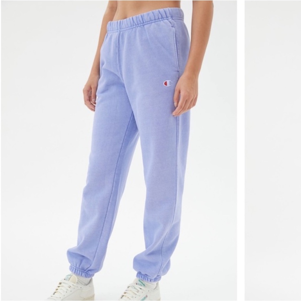 Vintage Champion Classic Reverse Weave Sweatpant in Light Blue - Picture 2 of 6